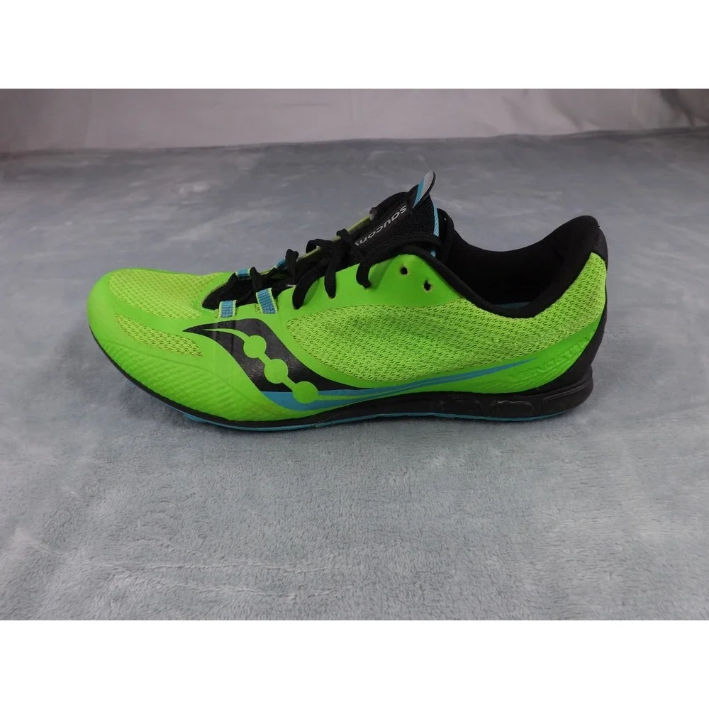 Saucony Vendetta 3 Racing/Running/Track Shoes Men's Size 8.5‎ Green/Black/Blue - Picture 15 of 16